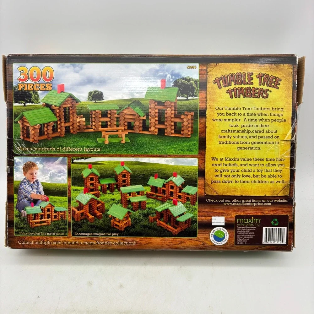 Tumble Tree Timbers Building Set 300 Pieces COMPLETE Maxim Enterprises 2021